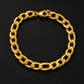 Figaro Link Bracelet – 8MM | 19CM (7.5”) | 316L Stainless Steel – 18K Gold PVD