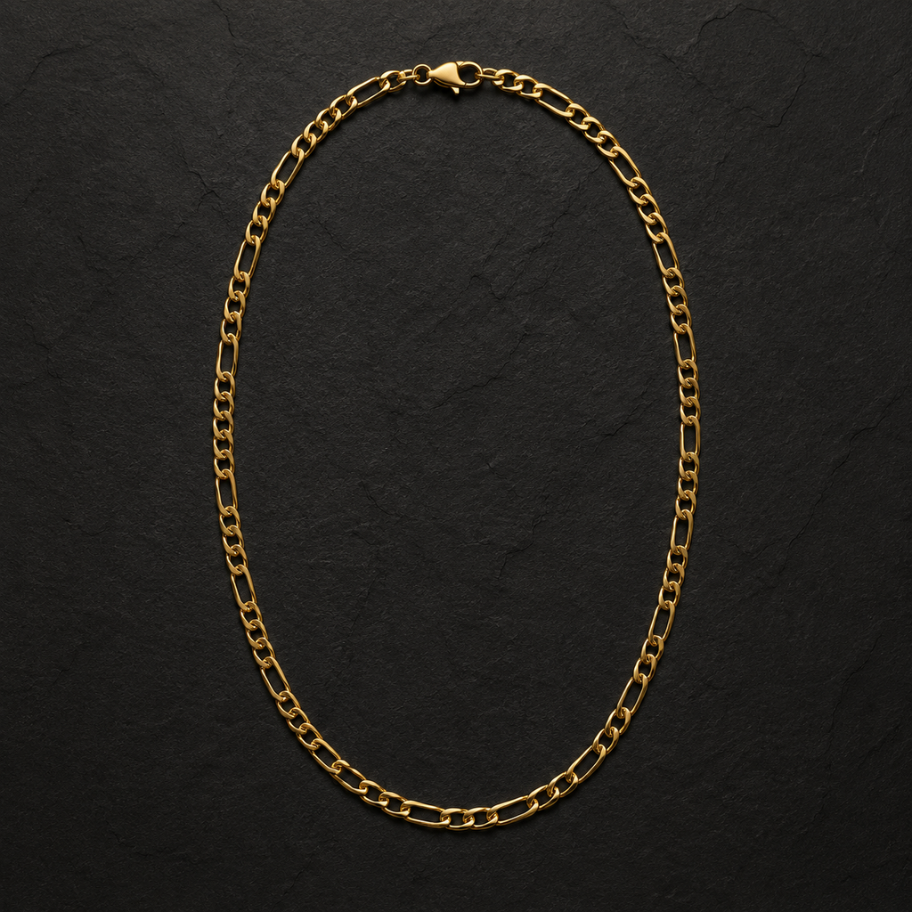 Figaro Link Chain – 5MM | 24” (60CM) | 316L Stainless Steel