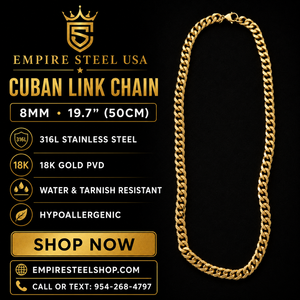 Cuban Link Chain – 8MM | 50CM (19")