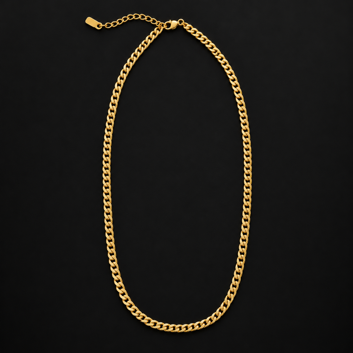Cuban Link Chain – 4MM | 15"+ 2" (38CM +5CM) 316L Stainless Steel - Gold