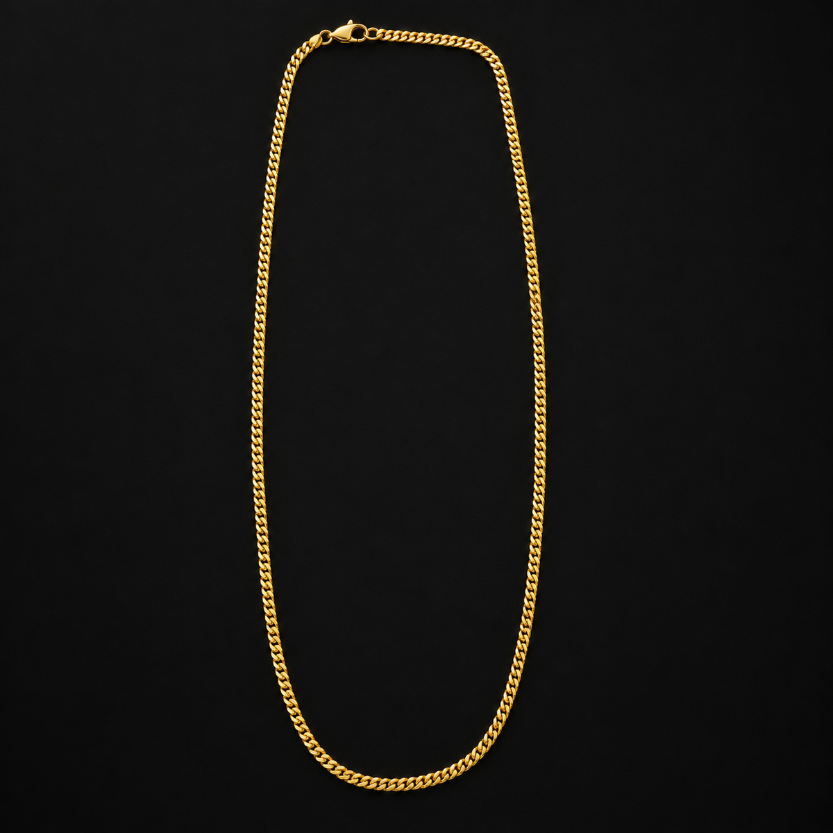 Cuban Link Chain – 3MM l 24" (60CM) 316L Stainless Steel -Gold