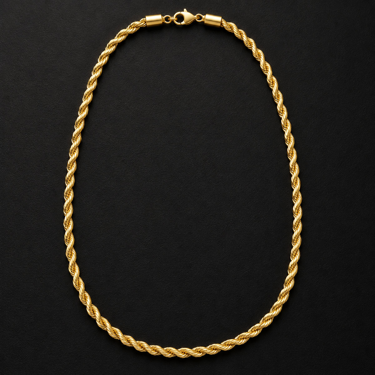 Rope Link Chain Necklace – 4MM | 50CM (7.5")