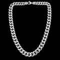Cuban Link Chain Necklace – 8MM | 50CM (19.7”) | 316L Stainless Steel – Silver