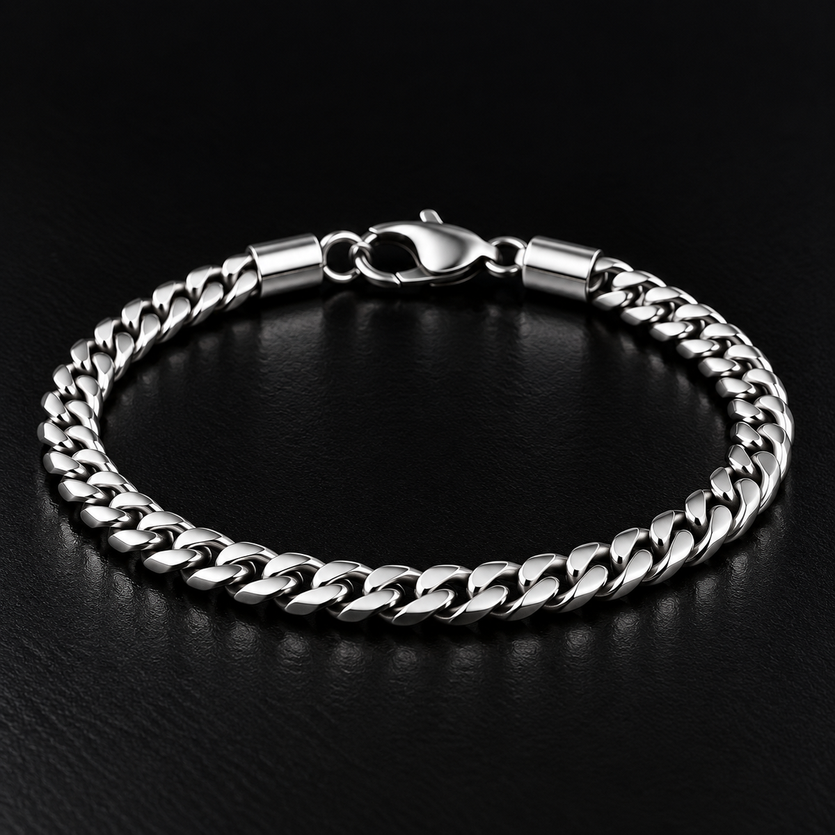 Cuban Link Bracelet – 4MM | 19CM (7.5”) | 316L Stainless Steel – Silver
